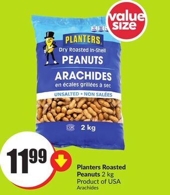 Chalo FreshCo Planters roasted peanuts 2 kg product of usa offer