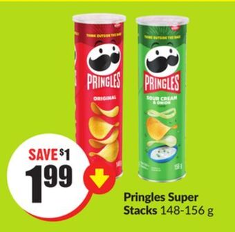 Chalo FreshCo Pringles super stacks 148-156 g offer