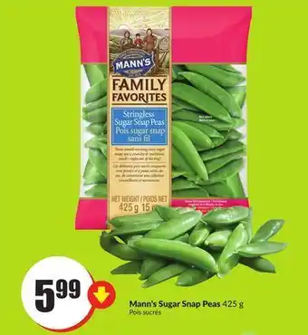 Chalo FreshCo Mann's sugar snap peas 425 g offer