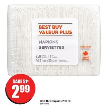 FreshCo Best buy napkins 250 pk offer