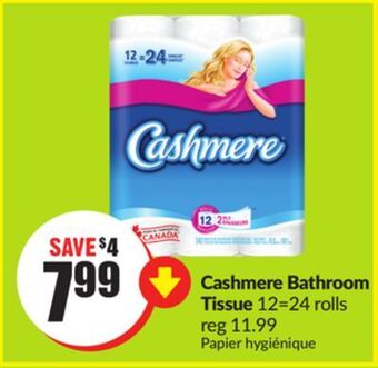 FreshCo Cashmere bathroom tissue 12=24 rolls offer