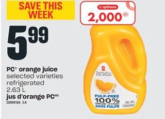 Valu-mart Jus d'orange pc, 2.63 l offer