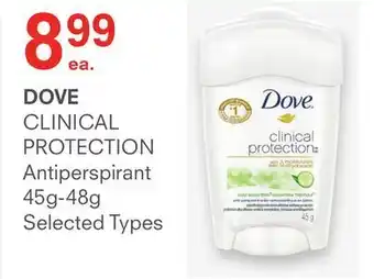 Remedy's RX Dove clinical protection antiperspirant 45g-48g offer