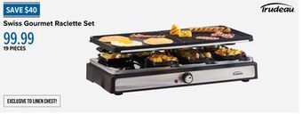 Linen Chest Swiss gourmet raclette set offer
