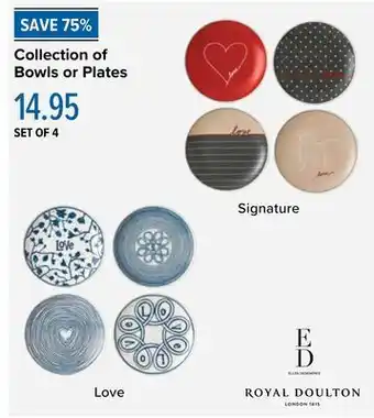 Linen Chest Collection of bowls or plates offer