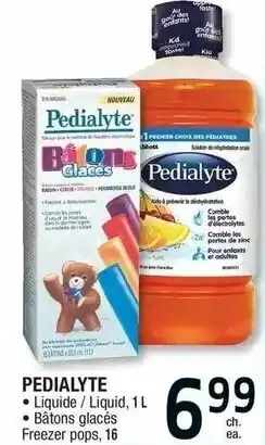 Jean Coutu Pedialyte Freezer pops, 16 offer