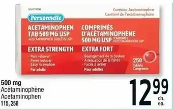 Jean Coutu 500 mg Acetaminophen 115, 250 offer