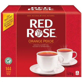 FreshCo Red rose orange pekoe tea bags | lipton green tea or yellow label tea bags offer