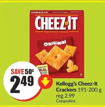 FreshCo Kellogg's cheez-it crackers offer