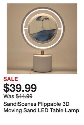 Showcase Sandiscenes flippable 3d moving sand led table lamp offer