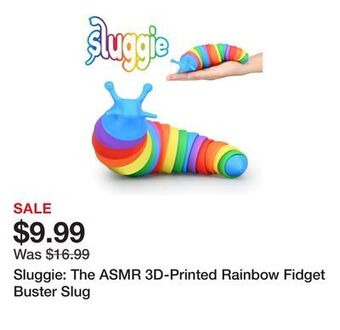Showcase Sluggie: the asmr 3d-printed rainbow fidget buster slug offer