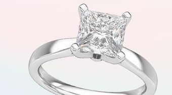 Charm Diamond New brilliance 14k white gold lab grown 1.00ct diamond solitaire ring offer