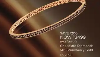 Charm Diamond Chocolate diamonds 14k offer