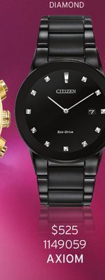 Charm Diamond Citizen men's axiom eco-drive watch offer