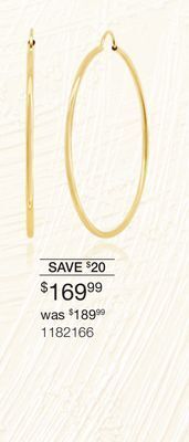 Charm Diamond 10k yellow gold 40mm polished tube hoop earrings offer