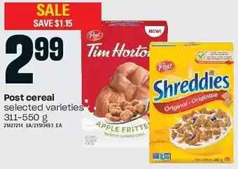Zehrs Markets Post cereal offer