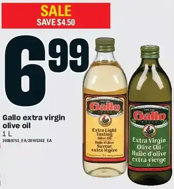 Zehrs Markets Gallo extra virgin olive oil offer