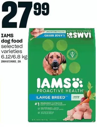 Independent Grocer Iams dog food offer
