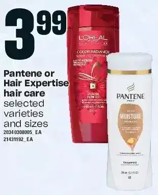 Independent Grocer Pantene or hair expertise hair care offer