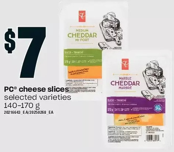 Loblaws Pc cheese slices offer
