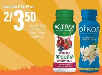Independent Grocer Activia | oikos offer