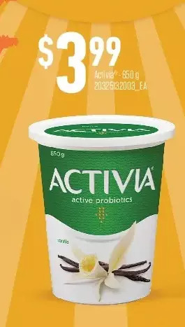 Independent Grocer Activia offer