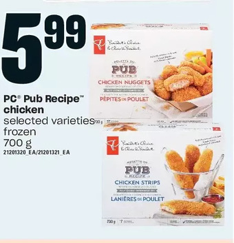 Zehrs Markets Pc pub recipe chicken offer