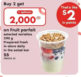 Loblaws Fruit parfait offer