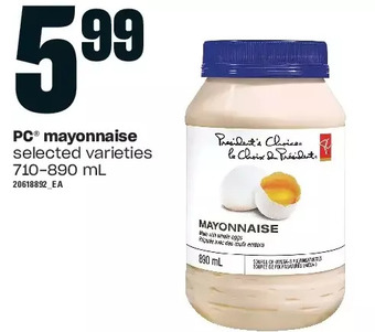 Loblaws Pc mayonnaise offer