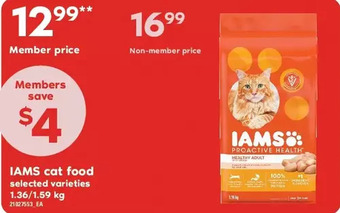 Zehrs Markets Iams cat food offer