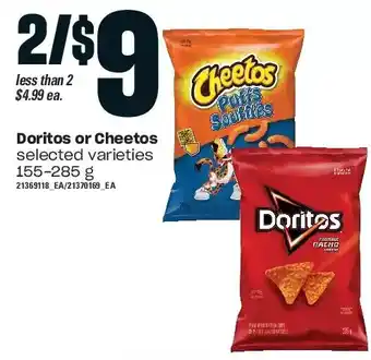 Zehrs Markets Doritos or cheetos offer