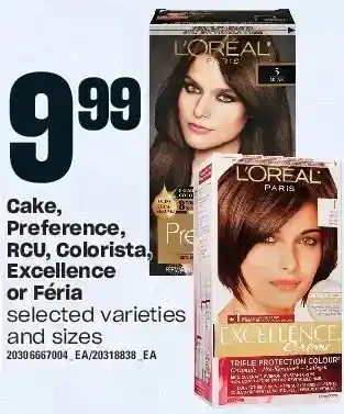 Independent Grocer Cake, preference, rcu, colorista, excellence or féria offer