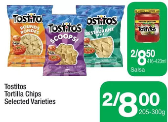 Highland Farms Tostitos tortilla chips offer