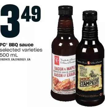 Loblaws Pc bbq sauce offer