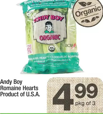 Highland Farms Andy boy romaine hearts offer