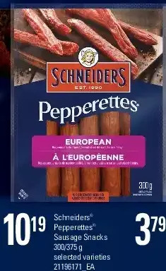 Loblaws Schneiders pepperettes sausage snacks offer