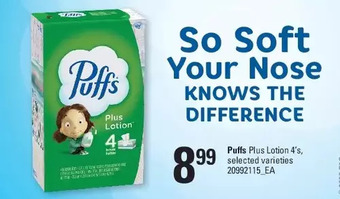 Loblaws Puffs plus lotion offer