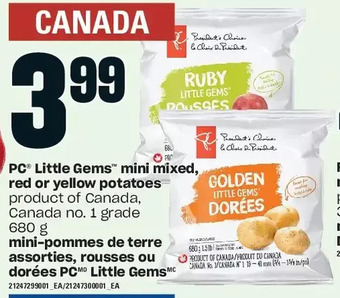 Valu-mart Pc little gems mini mixed, red or yellow potatoes offer