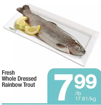 Highland Farms Fresh whole dressed rainbow trout offer