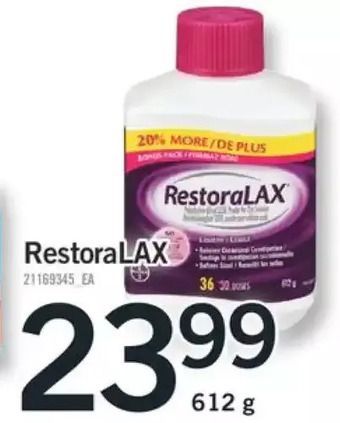 Fortinos Restoralax offer
