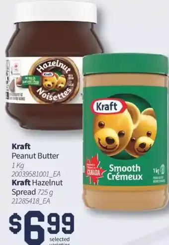 Fortinos Kraft peanut butter, kraft hazelnut spread offer