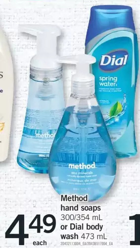 Fortinos Method hand soaps offer