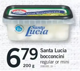 Fortinos Santa lucia bocconcini offer