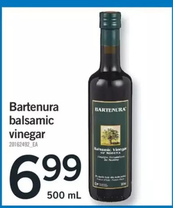 Fortinos Bartenura balsamic vinegar offer