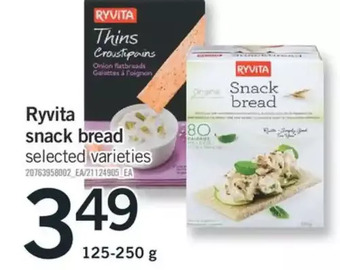 Fortinos Ryvita snack bread offer