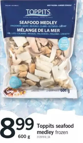 Fortinos Toppits seafood medley offer