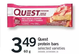 Fortinos Quest protein bars offer