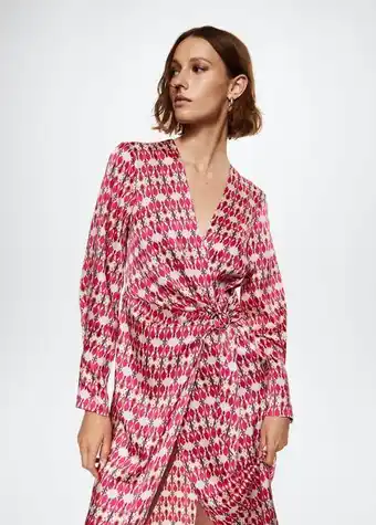 Mango Print wrap dress offer