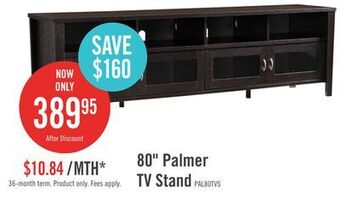 The Brick Palmer 80" tv stand offer