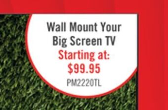 The Brick Corliving tilting wall mount for 40" - 100" televisions offer